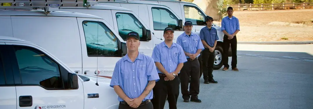 KIC Refrigeration crew ready for Mini Split Repair jobs across Sun Village